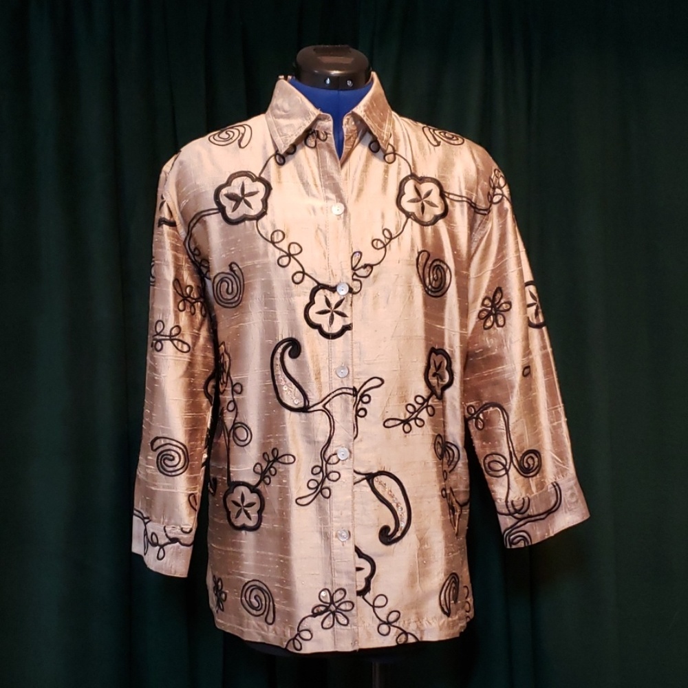 Unstructured Silk Jacket